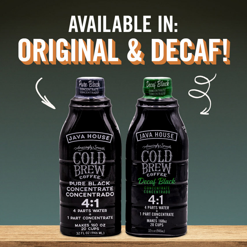 Java House Cold Brew 4:1 Concentrates