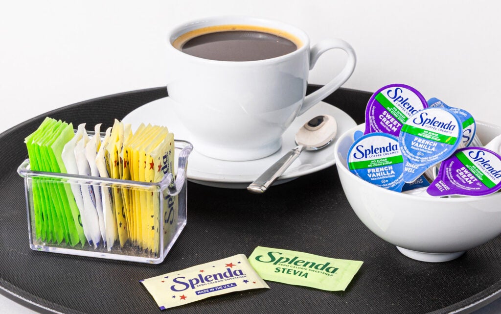  With Splenda and plant-based Splenda Stevia packets, and creamer cups, you have all that you need to please guests